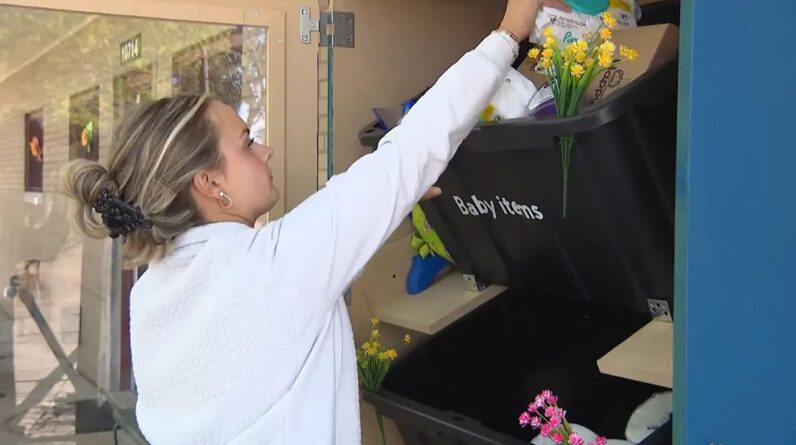 Chicago teen creates outdoor food pantries to help neighbors facing hardship