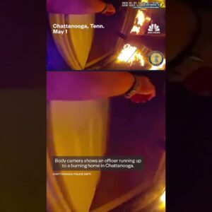Officer rescues family from burning house in Tennessee