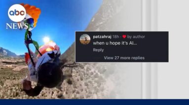 Paraglider hit by plane midair