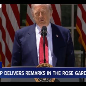 President Trump delivers remarks in the Rose Garden: LIVE