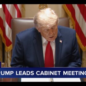 President Trump leads Cabinet meeting at the White House: LIVE