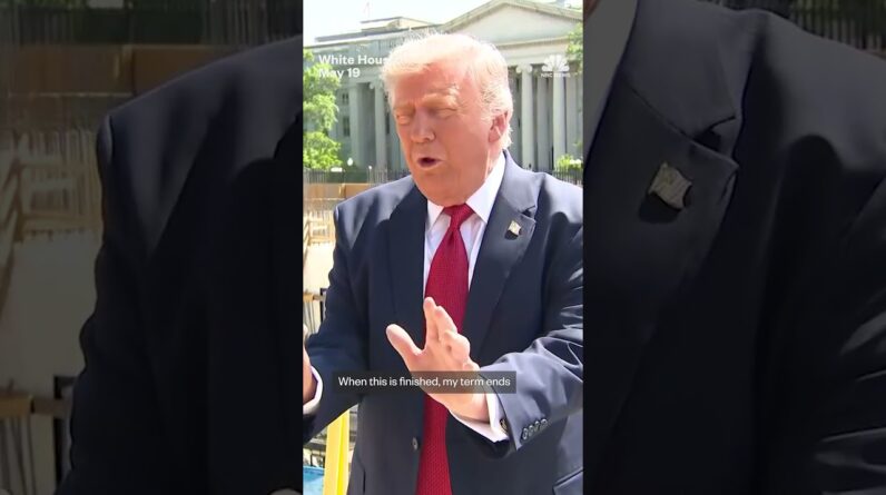 Trump says project is 'right on budget' while giving tour of construction