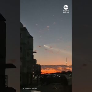 SpaceX launch seen from Mexico