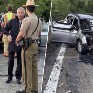 Tom Costello explains how he pulled a person out of a burning car in Maryland