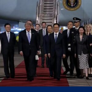 Trump arrives in Beijing for high-stakes summit with Xi