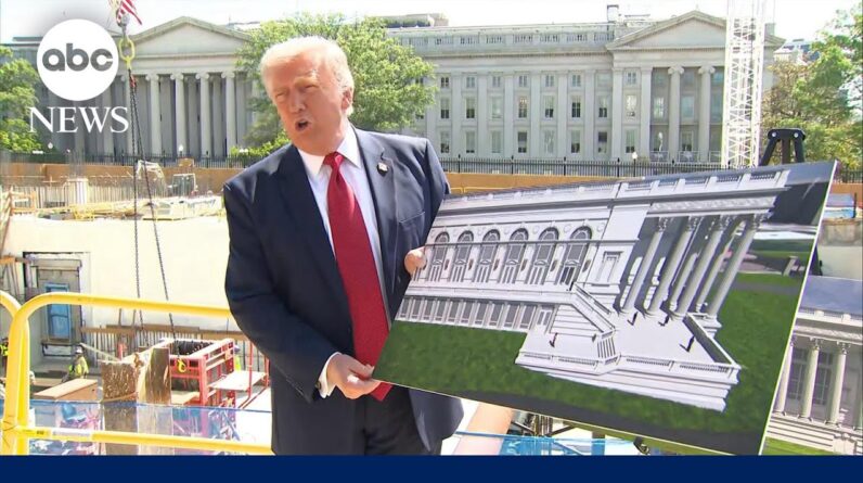 Trump calls construction of new White House ballroom 'a gift'