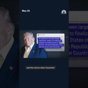 Trump says agreement on Iran has been "largely negotiated"