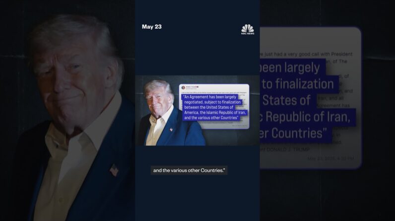 Trump says agreement on Iran has been "largely negotiated"