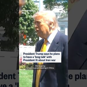 President Trump says he plans to have a 'long talk' with President Xi about Iran war