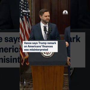 Vance says Trump remark on Americans' finances was misinterpreted