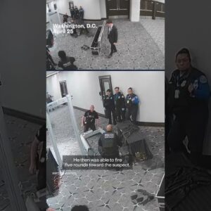 DOJ releases new video showing Correspondents' Dinner suspect running through security