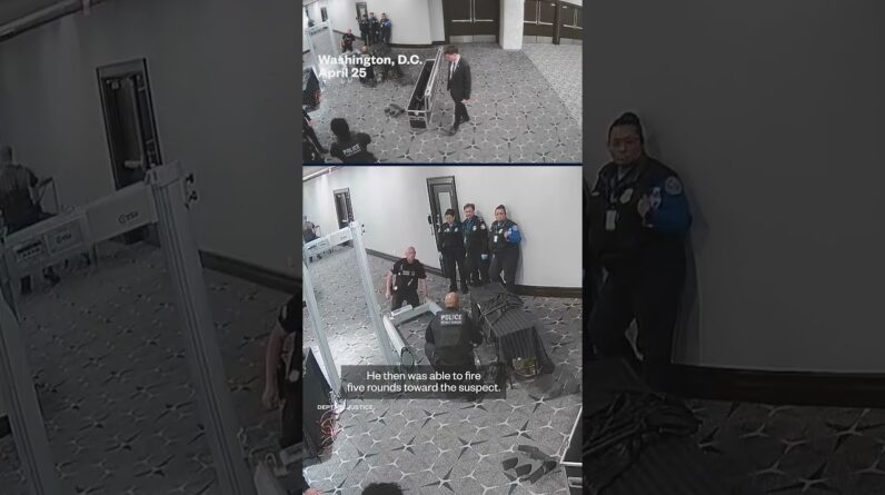 DOJ releases new video showing Correspondents' Dinner suspect running through security