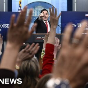 Secretary of State Rubio answers questions on Iran during White House briefing