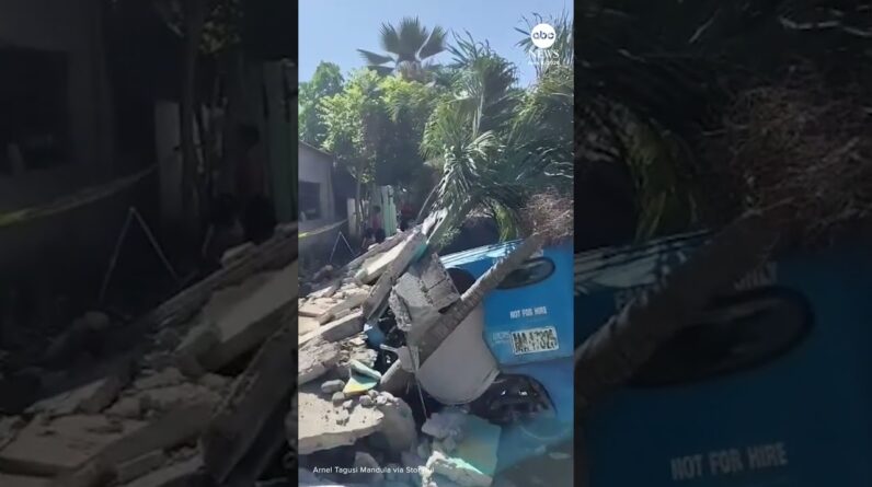 A 7.8 magnitude quake in the Philippines kills at least 16, sets off a tsunami #news #philippines