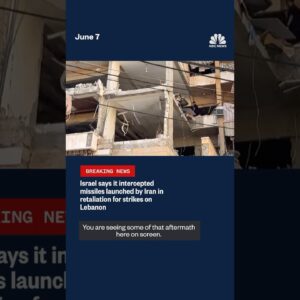 Israel says it intercepted missiles launched by Iran in retaliation for strikes on Lebanon