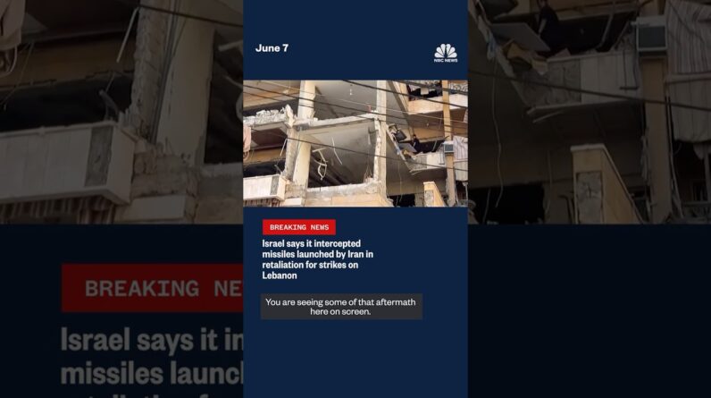 Israel says it intercepted missiles launched by Iran in retaliation for strikes on Lebanon