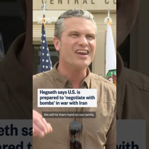 Hegseth says U.S. is prepared to 'negotiate with bombs' in war with Iran