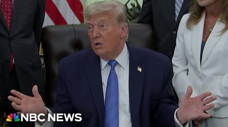 Trump says the U.S. will hit Iran "hard," but also reiterates he wants a deal