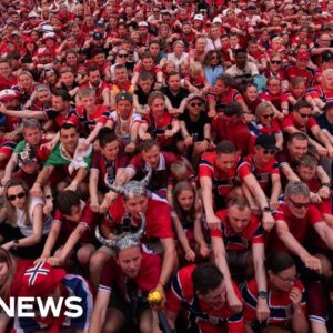 Norway fans invade the U.S. with viral ‘Viking row’