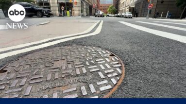 Police investigate mystery men emerging from manholes