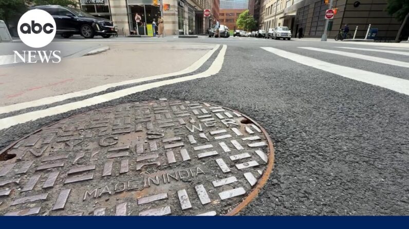 Police investigate mystery men emerging from manholes