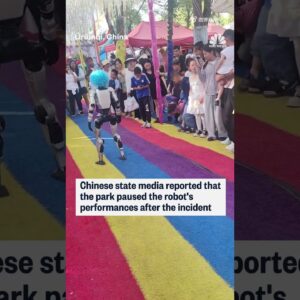 Robot kicks child during performance in China
