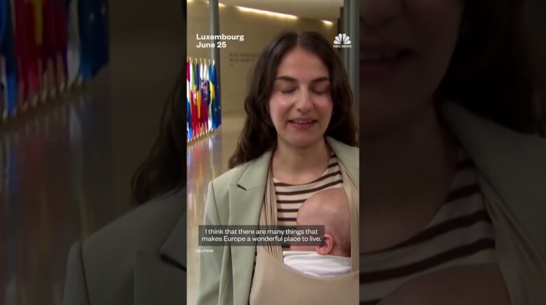 Swedish minister brings baby to E.U. Council meeting