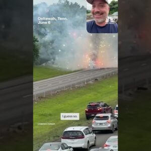 Truck carrying fireworks explodes on Tennessee highway