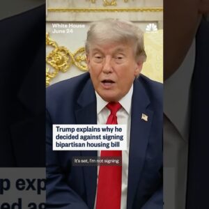 Trump explains why he decided against signing bipartisan housing bill