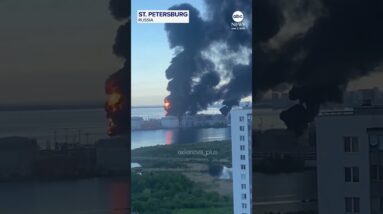 Ukrainian drones hit St. Petersburg oil facility