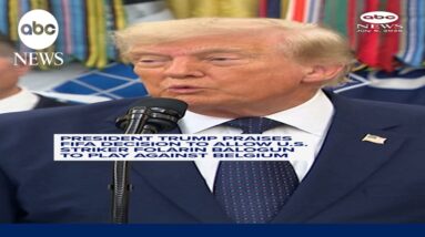 Trump praises decision to allow U.S. striker Folarin Balogun to play against Belgium