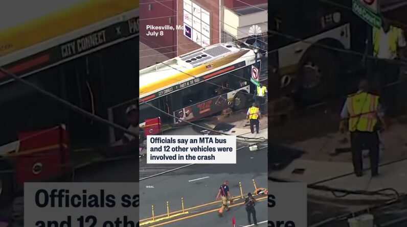 At least 30 people were injured in a Maryland bus accident