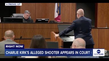 Charlie Kirk’s alleged shooter Tyler Robinson appears in court: LIVE