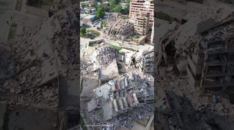Drone footage shows aftermath of Venezuela earthquakes