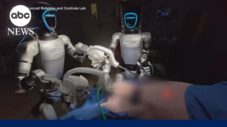 Humanoid robots perform surgery
