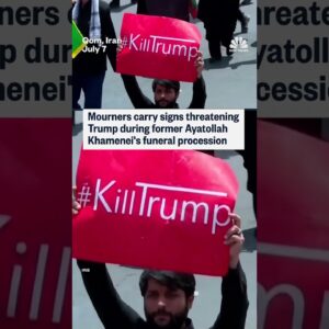 Iranian mourners threaten Trump during Khamenei funeral