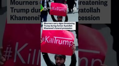 Iranian mourners threaten Trump during Khamenei funeral