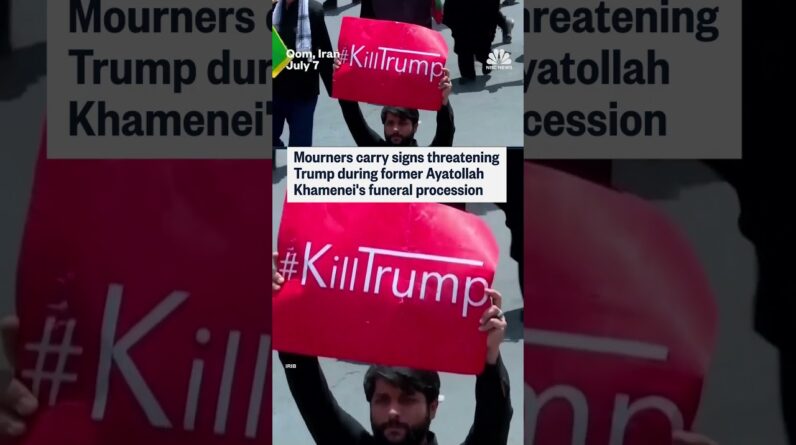 Iranian mourners threaten Trump during Khamenei funeral