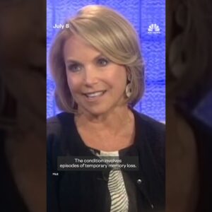 Katie Couric reveals temporary amnesia diagnosis
