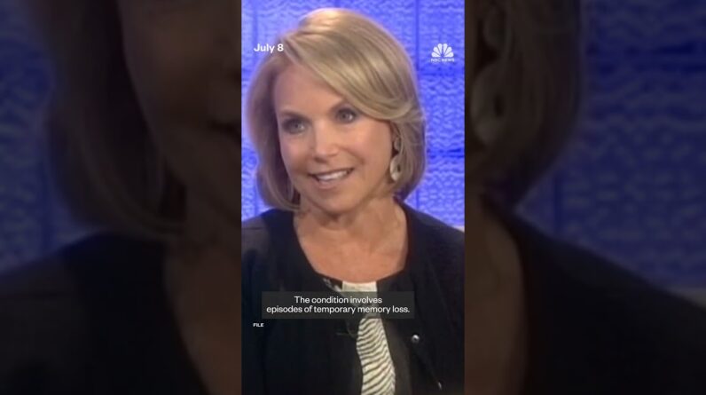 Katie Couric reveals temporary amnesia diagnosis