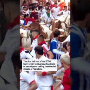 Pamplona bull run kicks off 2026 San Fermin festival