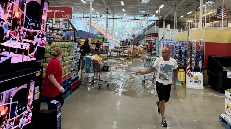 Dramatic roof collapse at New Jersey BJ’s rattles witness: ‘I’ve never seen anything like that’