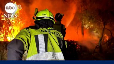 Thousands forced to flee as wildfires scorch Southern Europe